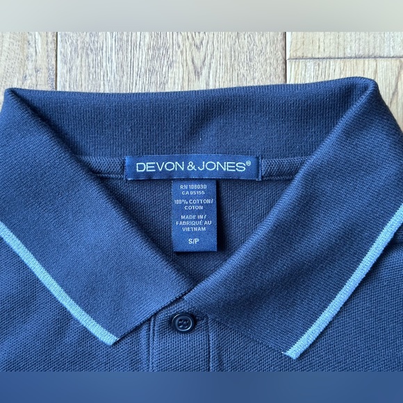 Devon & Jones Men’s Drytec Performance Colorblock Polo size Small NWT - Picture 3 of 5